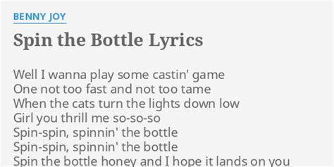 spin the bottle lyrics